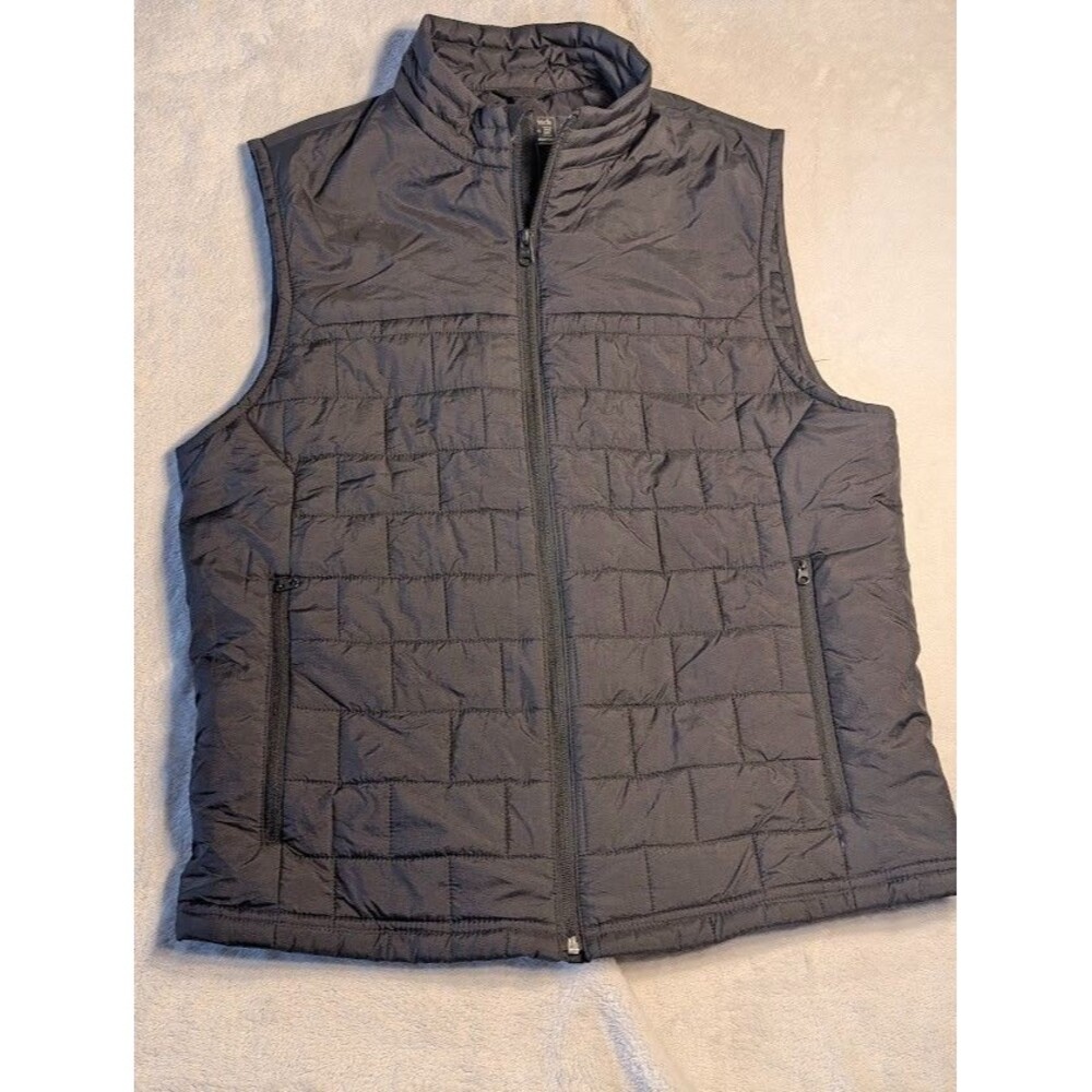 Abercrombie & Fitch PrimaLoft Quilted Puffer Vest Black Full Zip Men’s M